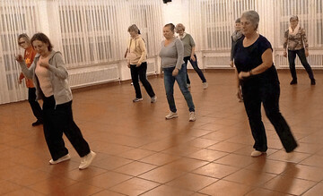 Die Teilnehmerinnen hatten Spa� am Tanzen.