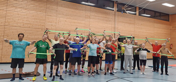 Die M�nner hatten Spa� am Kurs.