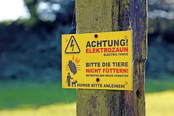Nur wenn ausreichend Strom auf dem Weidezaun ist, dann ist er auch h�tesicher. 