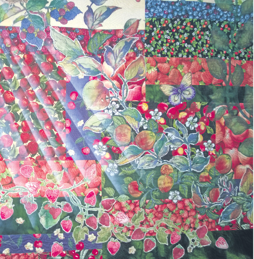 Dieser farbenfrohe Quilt war bei der diesj�hrigen Ausstellung der N�rtinger Patchworkgruppe in der Hochschule f�r Kunsttherapie zu bewundern. �Textile Sommertr�ume" lautet das Motto der Patchworkausstellung der Gruppe �Flickwerk im Fachwerk", die von 6. bis 21. Juni im Freilichtmuseum Wackershofen im Kreis Schw�bisch Hall zu sehen ist (Infos unter www.wackershofen.de).