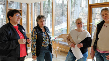 In verschiedenen Workshops erarbeiteten Kreisvorsitzende und interessierte Landfrauenmitglieder, wie sie die Botschaften des Landfrauenverbandes professionell vermitteln. Links Martina Krattenmacher, Gesch�ftsf�hrerin des Landfrauenverbandes W�rttemberg-Hohenzollern.