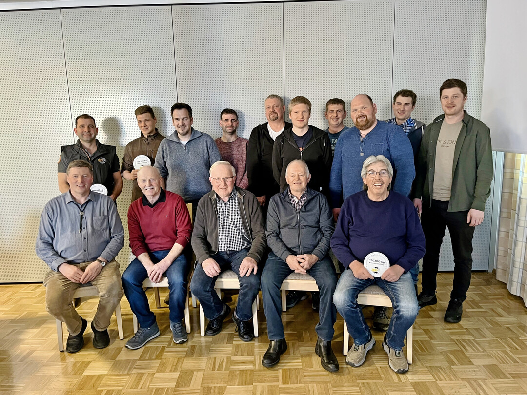 Die erfolgreichen Züchter des Fleckviehzuchtvereins Ellwangen.