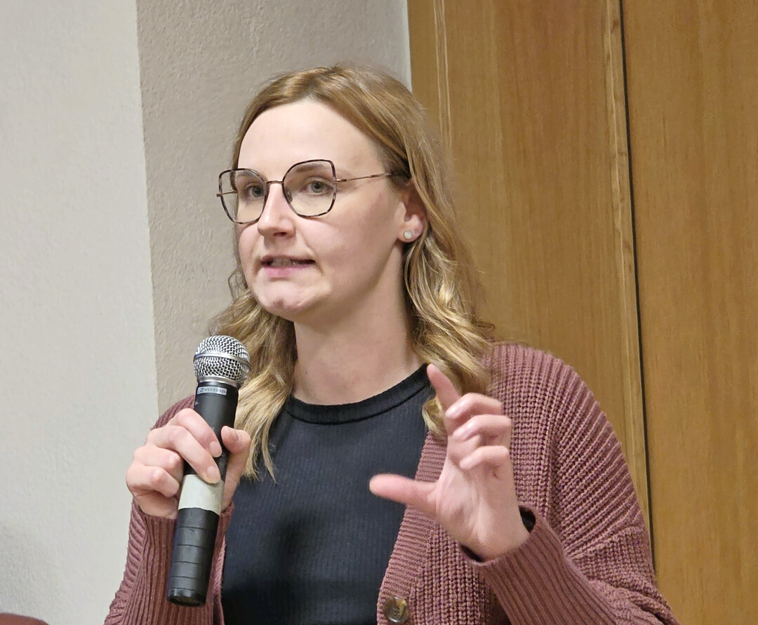 Melina Motsch von der Edeka S�dwest Fleisch lobte die deutliche Verbesserung der Fleischqualit�t der Bio-Weiderinder.