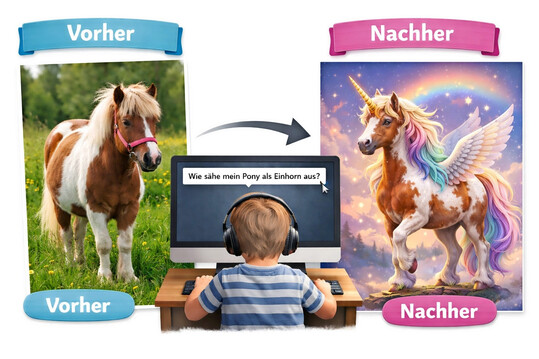 KI l�sst sich auch kreativ nutzen � so auch f�r dieses Bild.