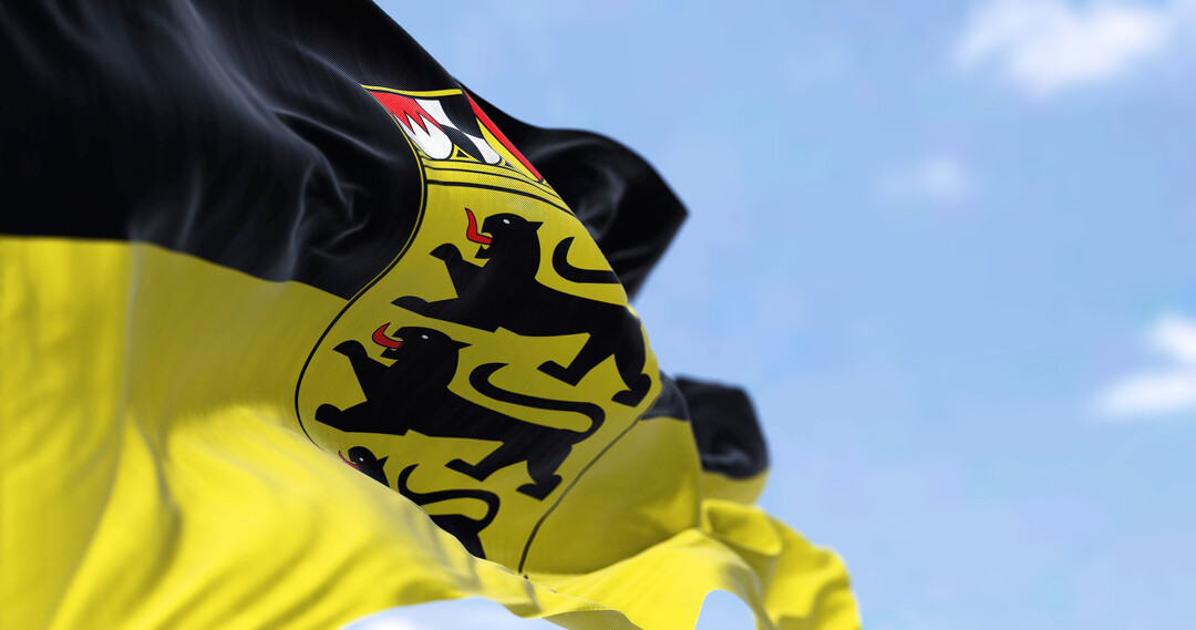 Die Flagge von Baden-W�rttemberg.