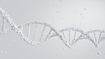 Illustration der Doppelhelix aus der DNA. 
