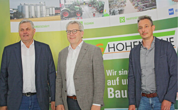 Der BAG Hohenlohe ist es gelungen, trotz extremer Marktverl�ufe Kurs zu halten. Im Bild von links: Ulrich K�hnle, Sven Schneider und Hannes Zipfel.