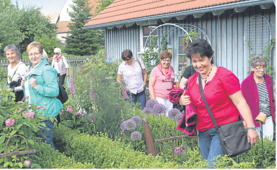 Besuch im Bauerngarten von Marianne Gekeler in R�merstein-B�hringen.