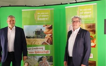 Zahlen und Ziele der BAG Hohenlohe stellten bei der Online-Generalversammlung Vorstandsvorsitzender Ulrich K�hnle (l.) und gesch�ftsf�hrender Vorstand Sven Schneider der Presse vor.