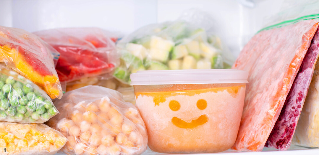 Lebensmittel einfrieren ist eine gute M�glichkeit, sie haltbar zu machen.