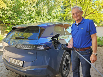 Die Batterie des E-Autos von Xaver Pfab hat eine Kapazit�t von 108�kWh und kann bidirektional eingesetzt werden.