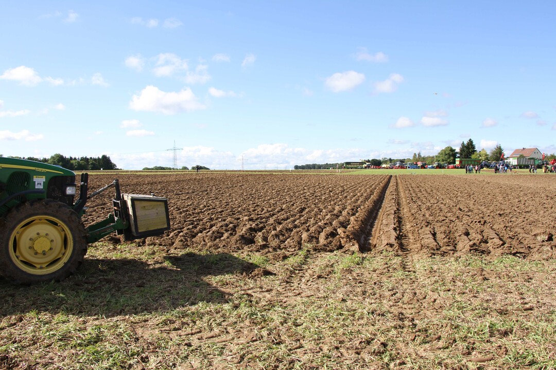 Der Drittplatzierte im Beetpflügen: Johannes Zeil