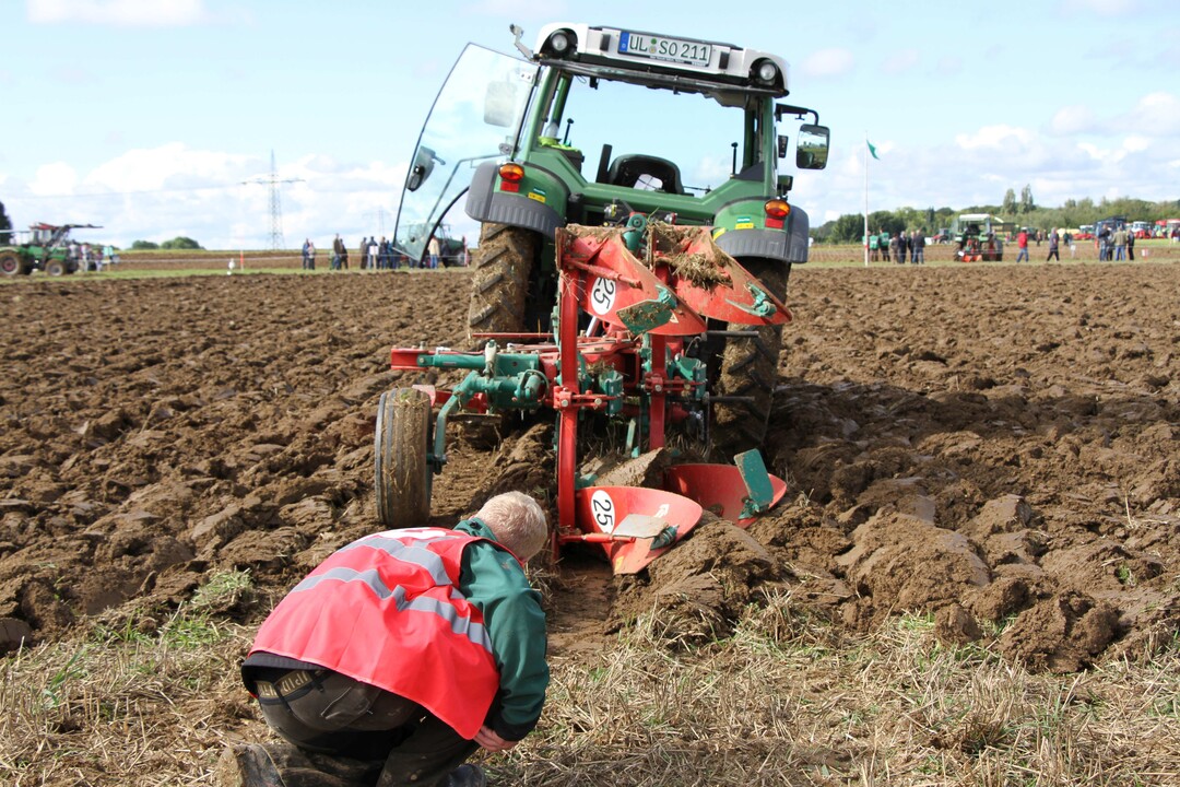 Der Drittplatzierte im Drehpflügen: Stefan Oechsle