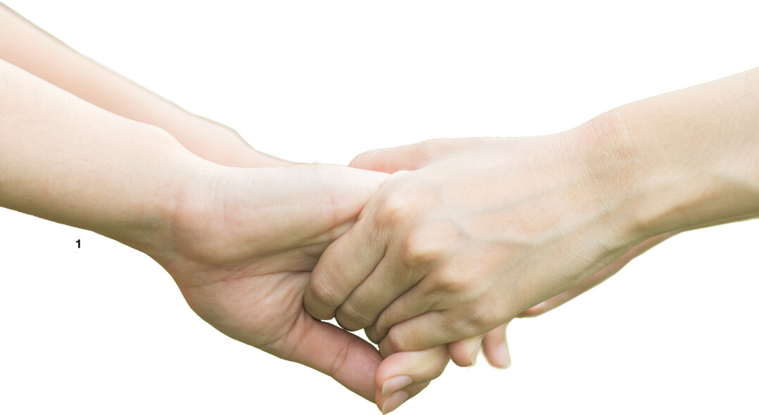 Sich die H�nde reichen. Vergeben hei�t, St�rke zu zeigen und der eigenen Gesundheit etwas Gutes zu tun.