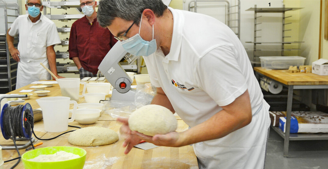 Stefan D�mler beim Backseminar.