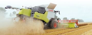 Die neue Mähdrescher-Baureihe Trion von Claas umfasst Fünf- und Sechs-Schüttlermaschinen sowie Hybribmähdrescher mit Einzel- und auch Doppelrotor.