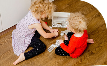 Tabletten sind kein Spielzeug und gehören nicht in Kinderhände.