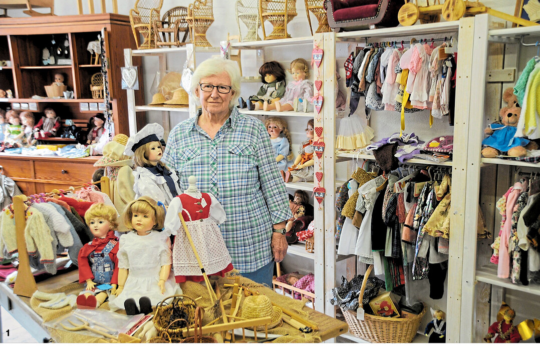 Die Puppenmacherin Lieselotte Gorowicz in ihrer Werkstatt in Eisenbach im Allg�u.