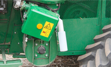 Das HarvestLab misst den Proteingehalt beim M�hdrusch. Foto: Masur