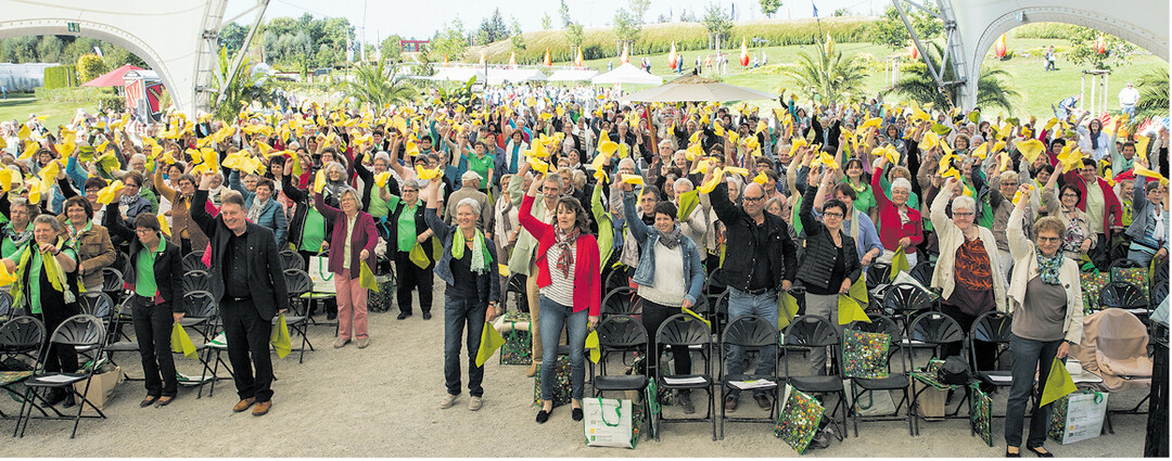 Landfrauen in Bewegung auf der Landesgartenschau.