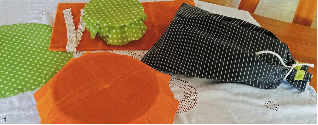 Bienenwachst�cher: rund, eckig oder als Beutel zum Frischhalten von Brot.