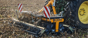 Messerwalzen ermöglicht hohe Flächenleistungen bei der Maisstrohbearbeitung.