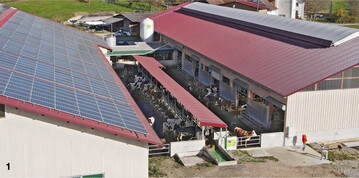 Der neu gebaute Boxenlaufstall wurde als Kammstall konzipiert und umfasst zus�tzlich 72 Liegeboxen und einen weiteren Melkroboter.