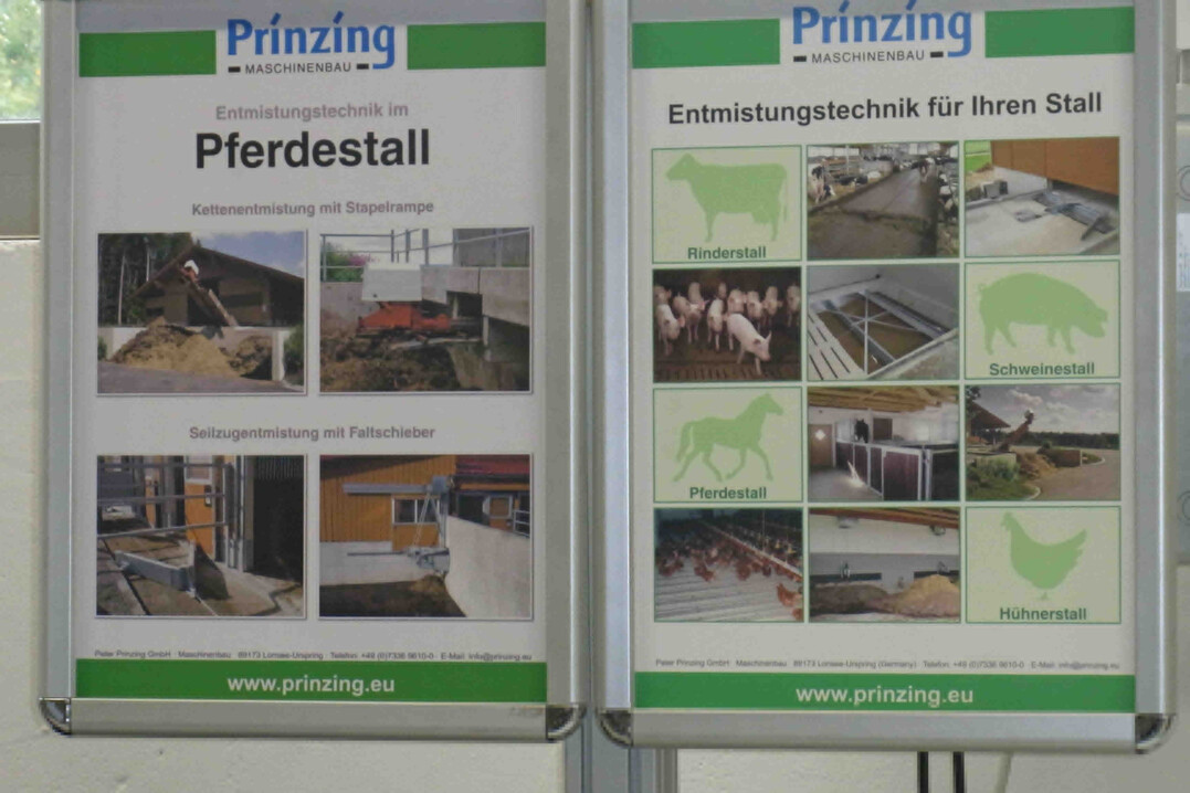Einen Pferdestall sauber, zügig und mit wenig Kraftaufwand entmisten. Mit einem Entmistungsroboter könnte das in Laufställen künftig einfacher gehen. Die Firma Peter Prinzing GmbH stellte hierfür den Prototyp eines Entmistungsroboters vor.