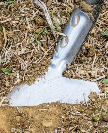 Gänsefußschare eignen sich besonders für die sehr flache Bodenbearbeitung.