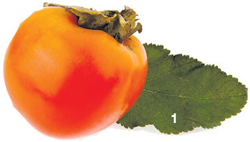 Kakifr�chte reifen sp�t im Herbst.