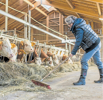 Heuf�tterung wirkt sich positiv auf die Tiergesundheit aus.