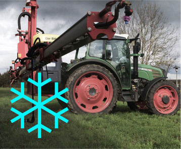 Beim Einwintern der Spritze sollte zugleich die Prüfplakette kontrolliert werden.