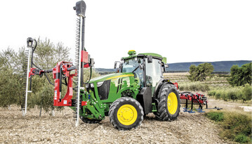 Die neuen John Deere-Schmalspurtraktoren k�nnen mit Kabinenfilter der Kategorie vier geliefert werden.