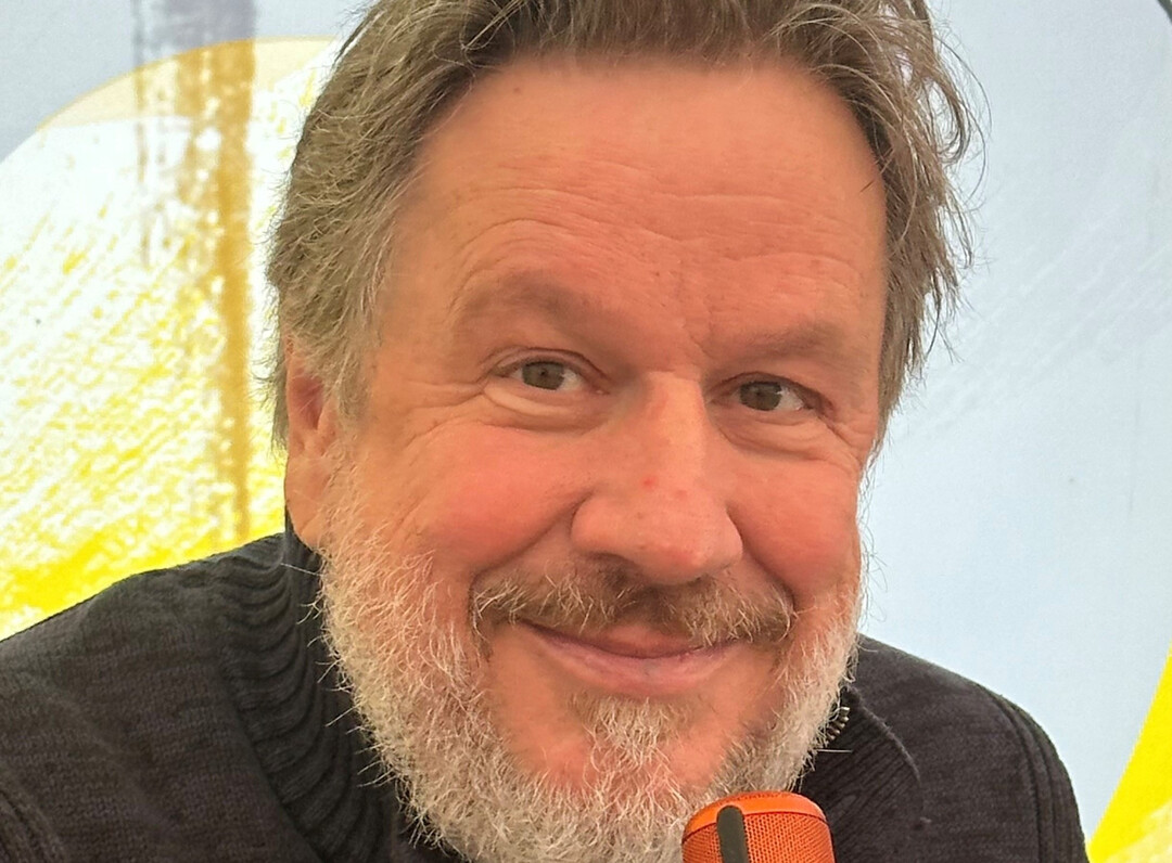 J�rg Kachelmann auf der Pressekonferenz der Vereinigten Hagel anl�sslich der DLG-Feldtage am 12. Juni.