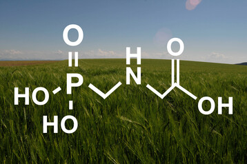 Chemische Formel Glyphosat.