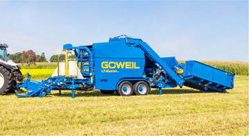 Die LT-Master F115 bereitet auch fasriges Material wie Gras oder Luzerne optimal auf.