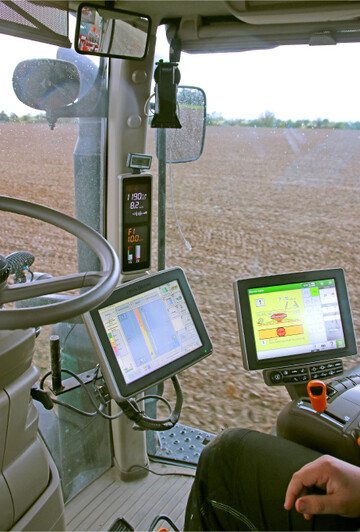 Optimierte Saatkarte für die Hybridweizenaussaat. Die Aussaatstärke variiert zwischen 150 und 225 Körnern je Quadratmeter.