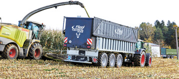 Das Fassungsvermögen der fünf Transportgiganten reicht von 35 Quadratmeter bis zu 55 Quadratmeter.