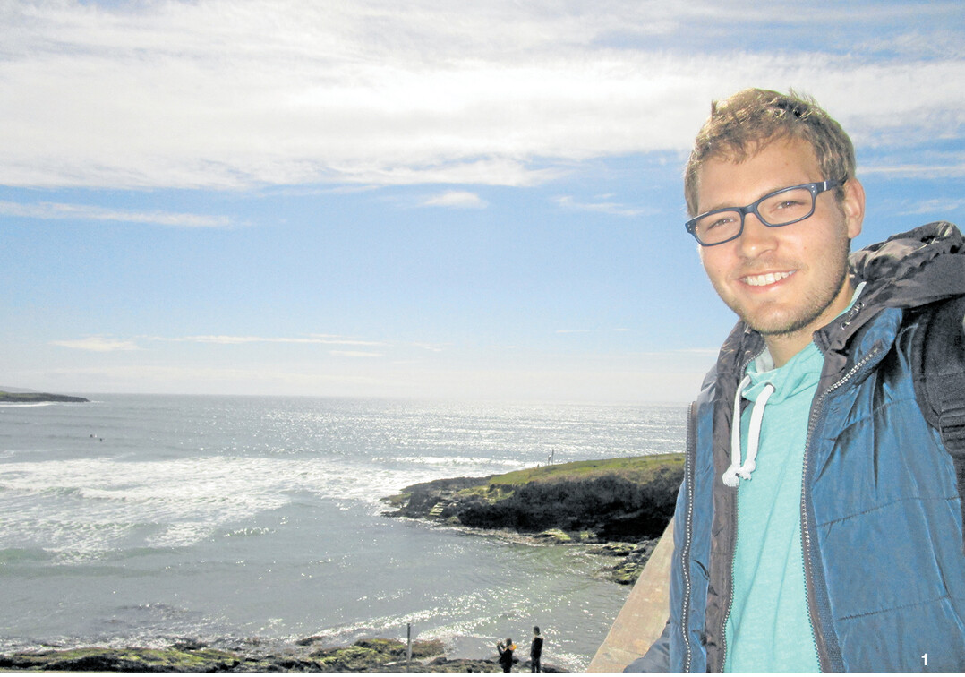 Philipp Hofmann aus Gro�rinderfeld hat w�hrend seines Studiums ein Urlaubssemester gemacht und einige Monate in Irland verbracht.