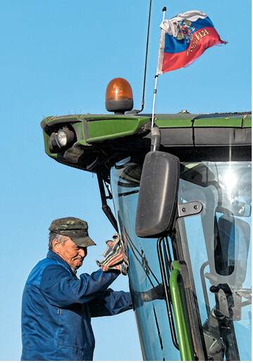 Mehr Arbeit f�r M�hdrescherfahrer in Russland: Die Getreideerzeugung im gr��ten Staat der Erde soll weiter wachsen.