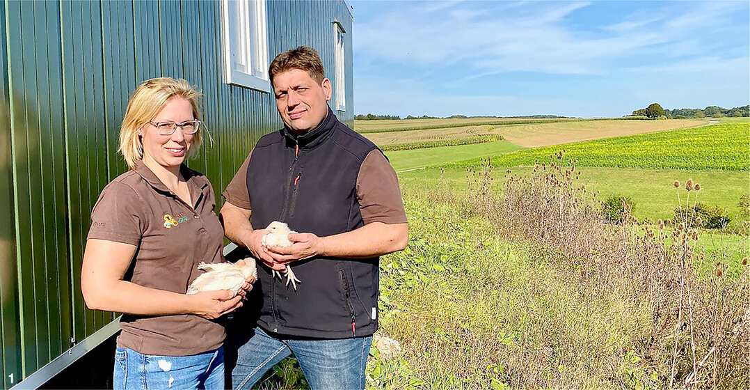 Zuversichtlich investierten Stefanie und Steffen Stockert in einen mobilen H�hnerstall. �