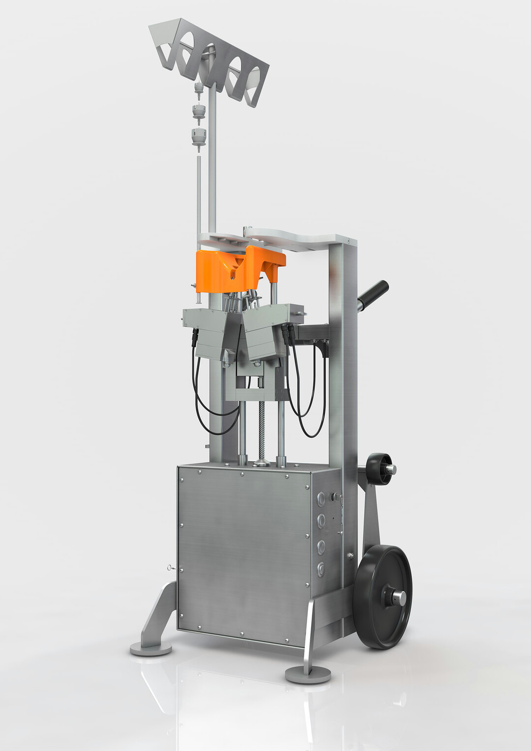 Die MultiVacc-Impfmaschine von Big Dutchman stellt eine Weiterentwicklung im Bereich der Gefl�gelimpfung dar und bietet Verbesserungen in Funktion und Verfahren. MultiVacc ist die erste halbautomatische Impfmaschine, die gleichzeitig vier Brust- und eine Fl�gelimpfung auf tierfreundliche Weise verabreichen kann, indem die Tiere manuell gefangen und in einer bestimmten Position an das Ger�t gehalten werden.