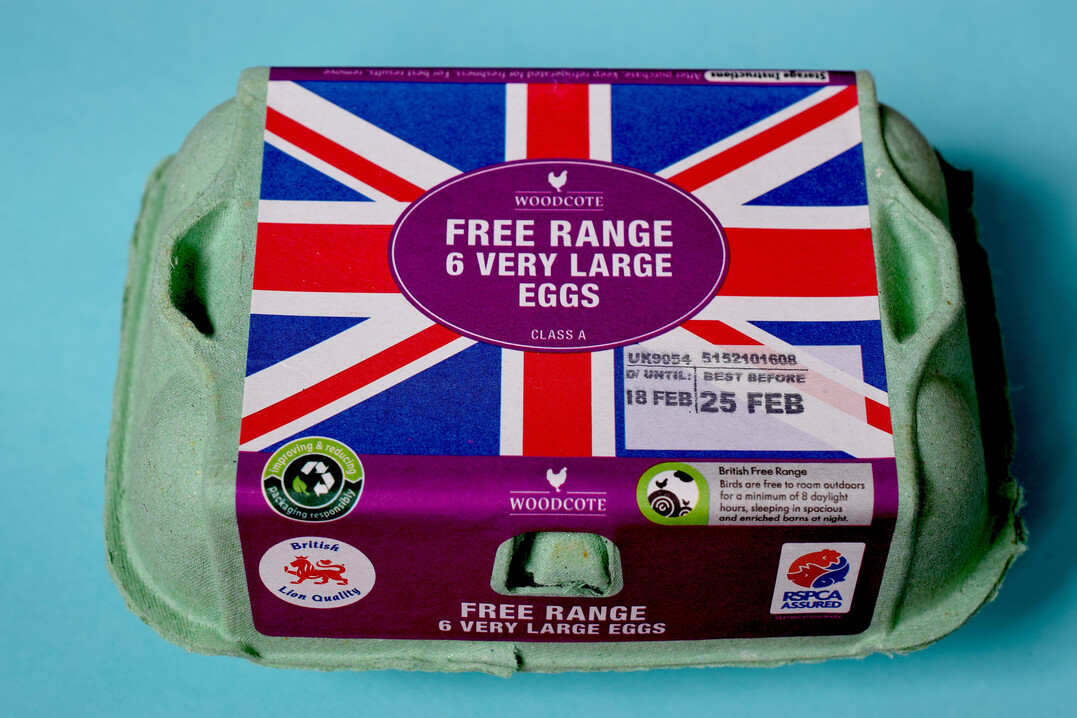 Lidl GB will zuk�nftig in allen Filialen ausschlie�lich britische Freilandeier anbieten.