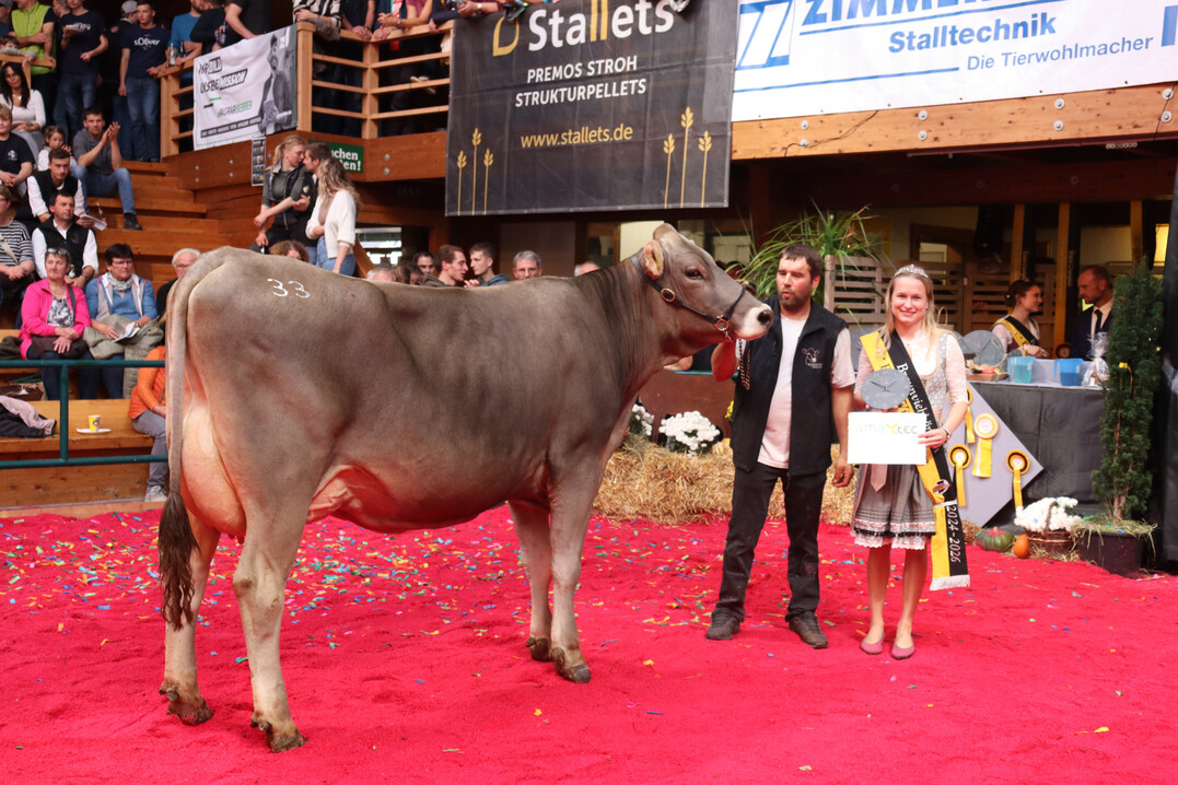 Der Genetikpreis ging an Andreas Denzel, Eberhardzell, für die Sevilla-Tochter Pamela.