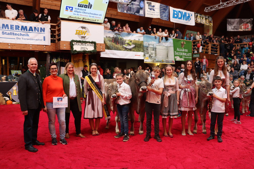 Auch die Jungzüchter zeigten ihr Können im Ring und trugen einen Vorführwettbewerb aus.