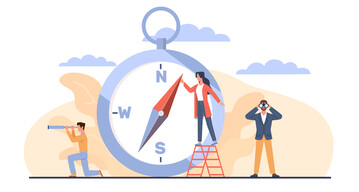 Die richtige Richtung zu finden, kann manchmal schwierig sein. Darum sollte man den inneren Kompass pflegen.