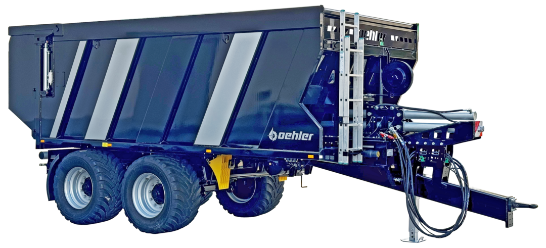 Der neue Abschiebewagen von Oehler fasst 21 Kubikmeter.