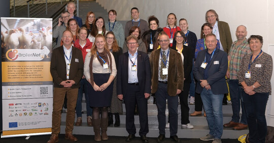 BroilerNet Workshop-Teilnehmer während der EuroTier in Hannover.