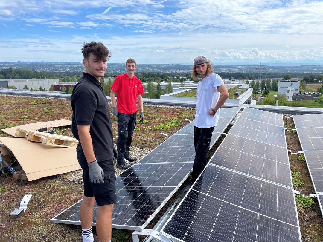 Montage der PV-Module