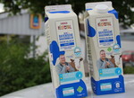 Die neuen Milchpackungen mit Tierschutzlabel bei Aldi
